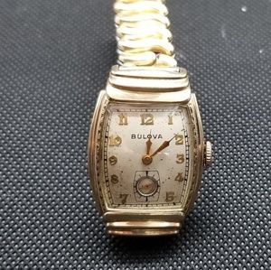 1942 Bulova men's 10k gold rolled watch